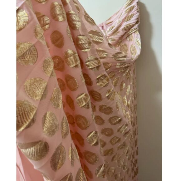 Alexis Maryana Maxi Dress Gown XS/S/M Murex Pink Blush Gold Vacation - Picture 6 of 10